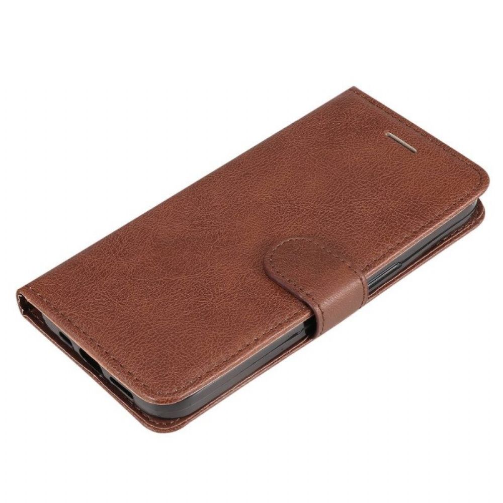 Flip Case Für Vivo Y16 Mit Kordel Riemchenleder-stil