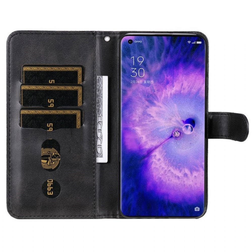 Flip Case Für Oppo Find X5 Pro Geldbeutel