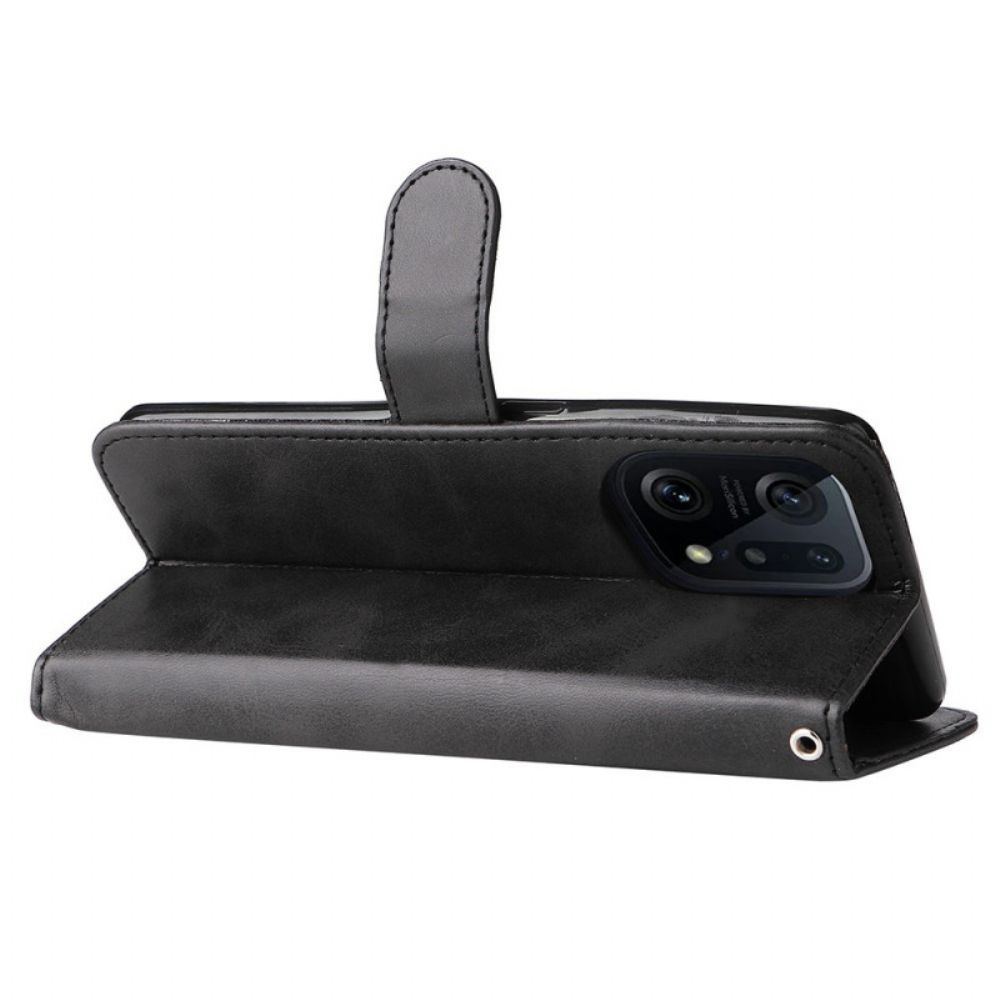 Flip Case Für Oppo Find X5 Pro Geldbeutel