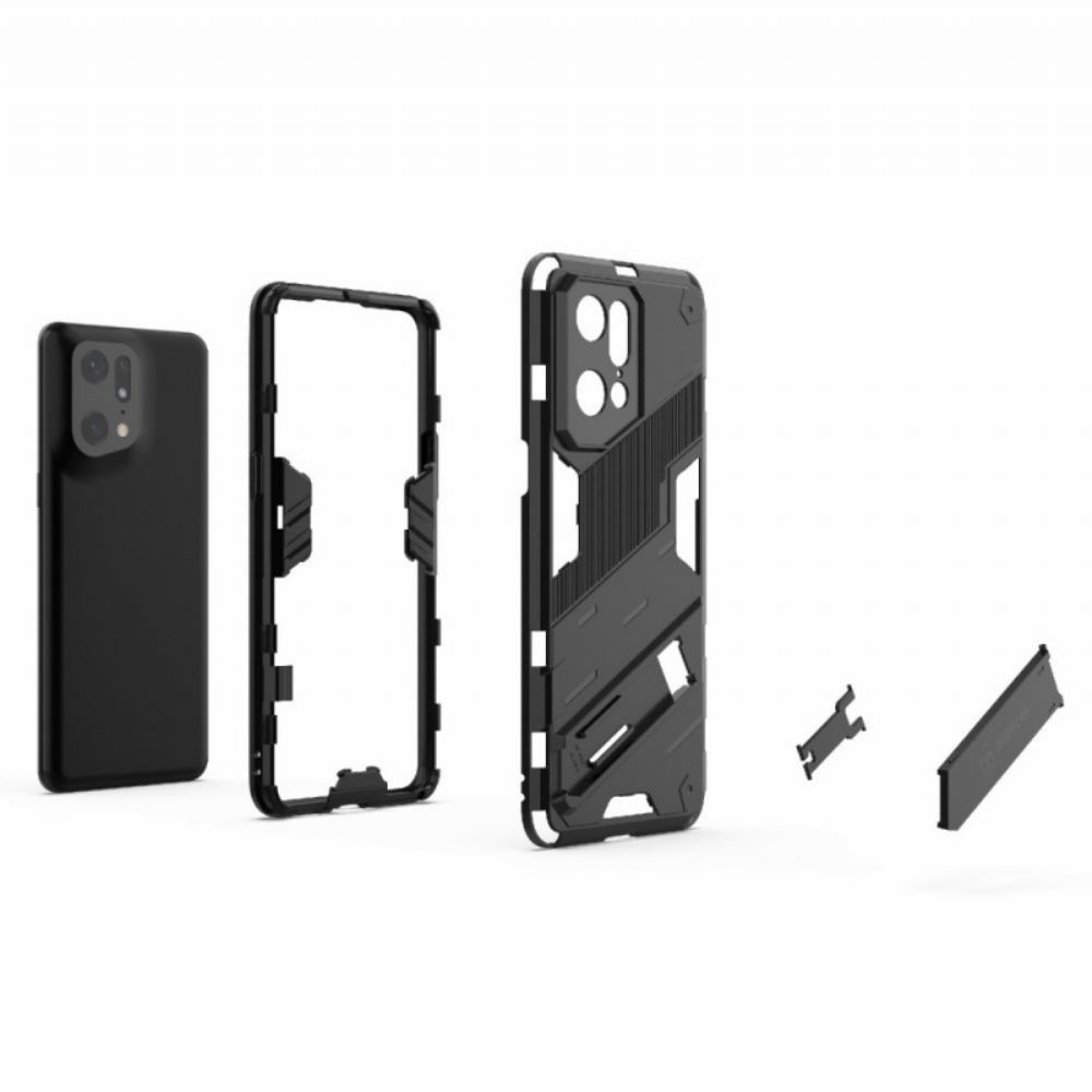 Hülle Für Oppo Find X5 Pro Freihändiger Abnehmbarer Ständer Mit Zwei Positionen
