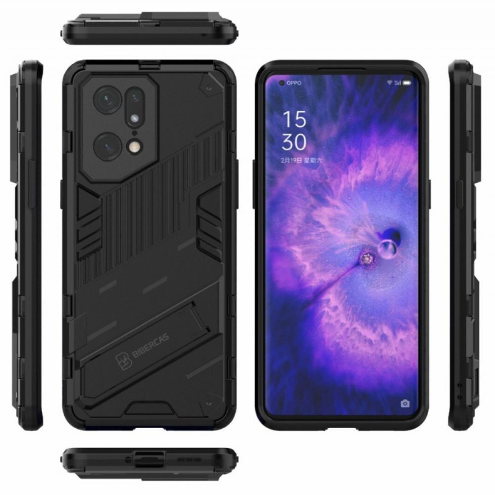 Hülle Für Oppo Find X5 Pro Freihändiger Abnehmbarer Ständer Mit Zwei Positionen