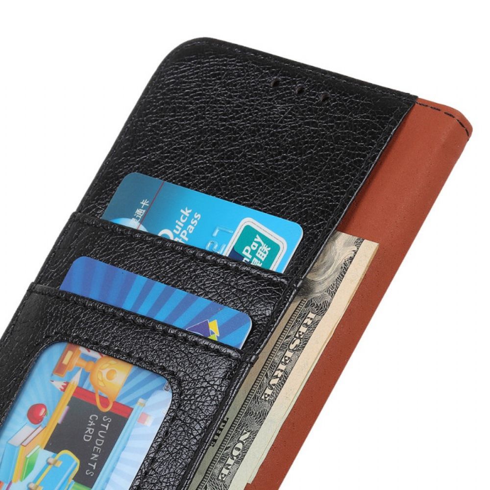 Flip Case Für Samsung Galaxy A03 Spaltnappaleder