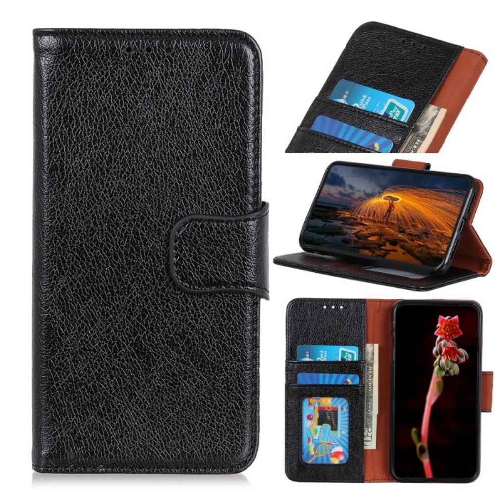 Flip Case Für Samsung Galaxy A03 Spaltnappaleder