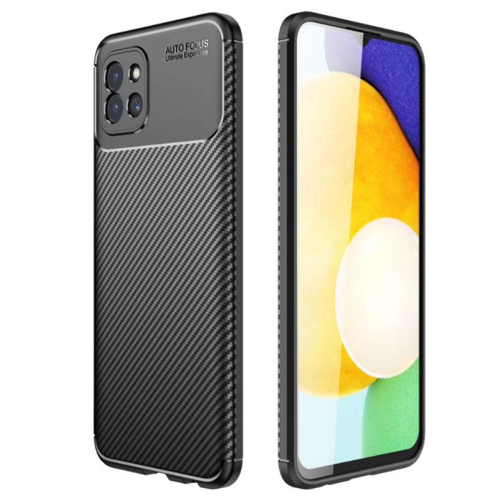 Hülle Für Samsung Galaxy A03 Flexible Kohlefasertextur