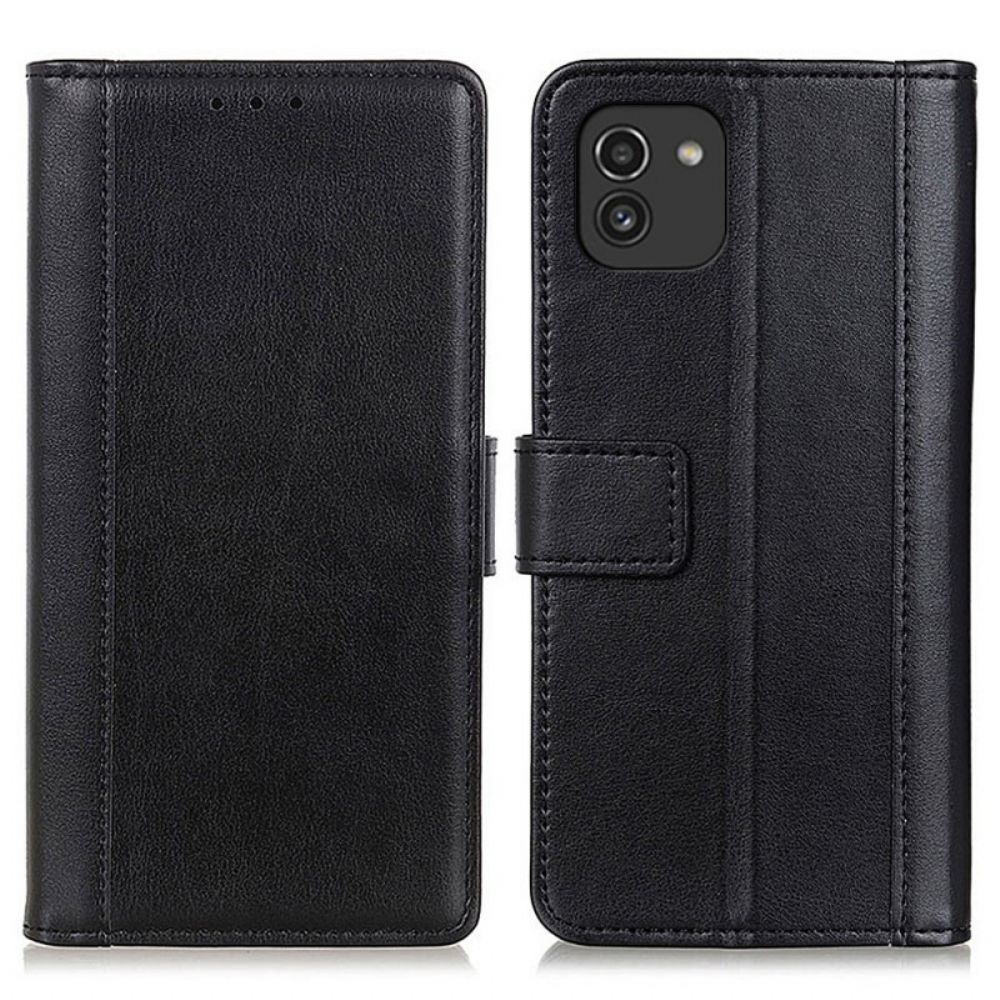 Lederhüllen Für Samsung Galaxy A03 Stil Leder Eleganz