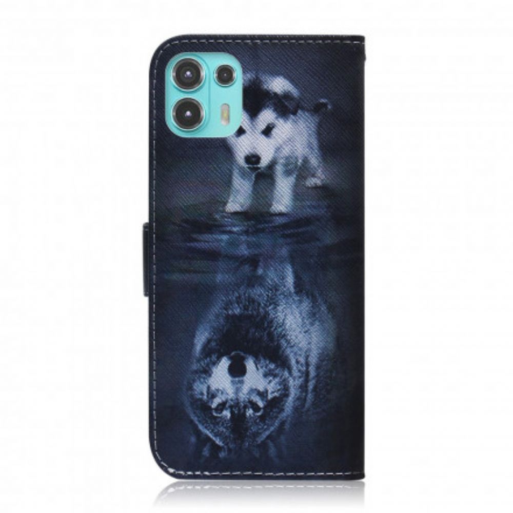 Flip Case Für Motorola Edge 20 Lite Ernesto Der Wolf