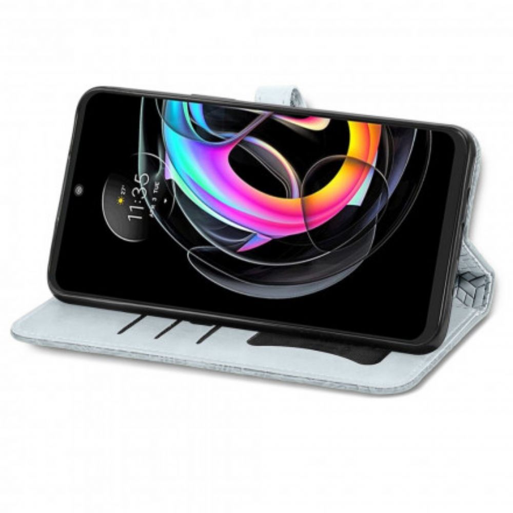 Flip Case Für Motorola Edge 20 Lite Stammesblätter