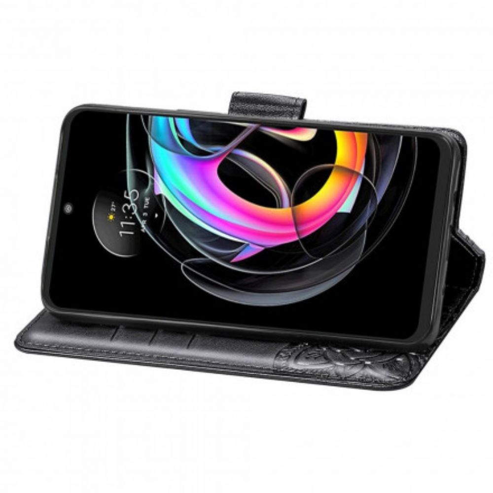 Lederhüllen Für Motorola Edge 20 Lite Halbe Schmetterlinge