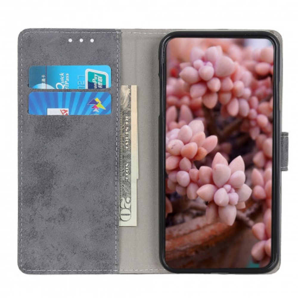 Lederhüllen Für Motorola Edge 20 Lite Vintage Kunstleder