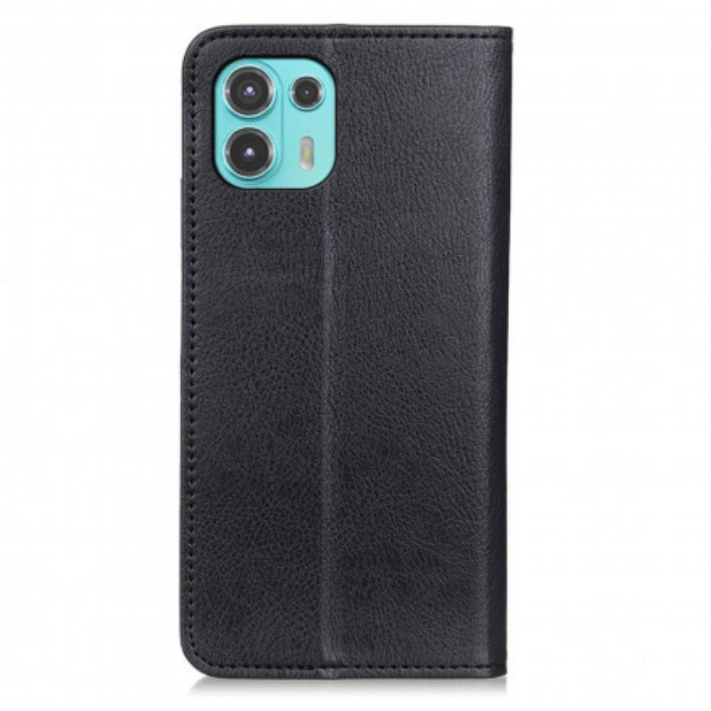 Schutzhülle Für Motorola Edge 20 Lite Flip Case Elegance Litschi-spaltleder