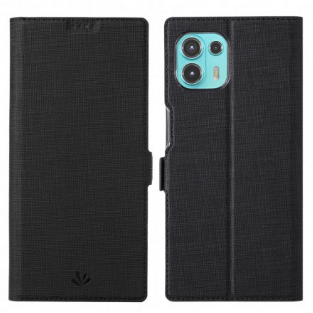 Schutzhülle Für Motorola Edge 20 Lite Flip Case Strukturierter Vili
