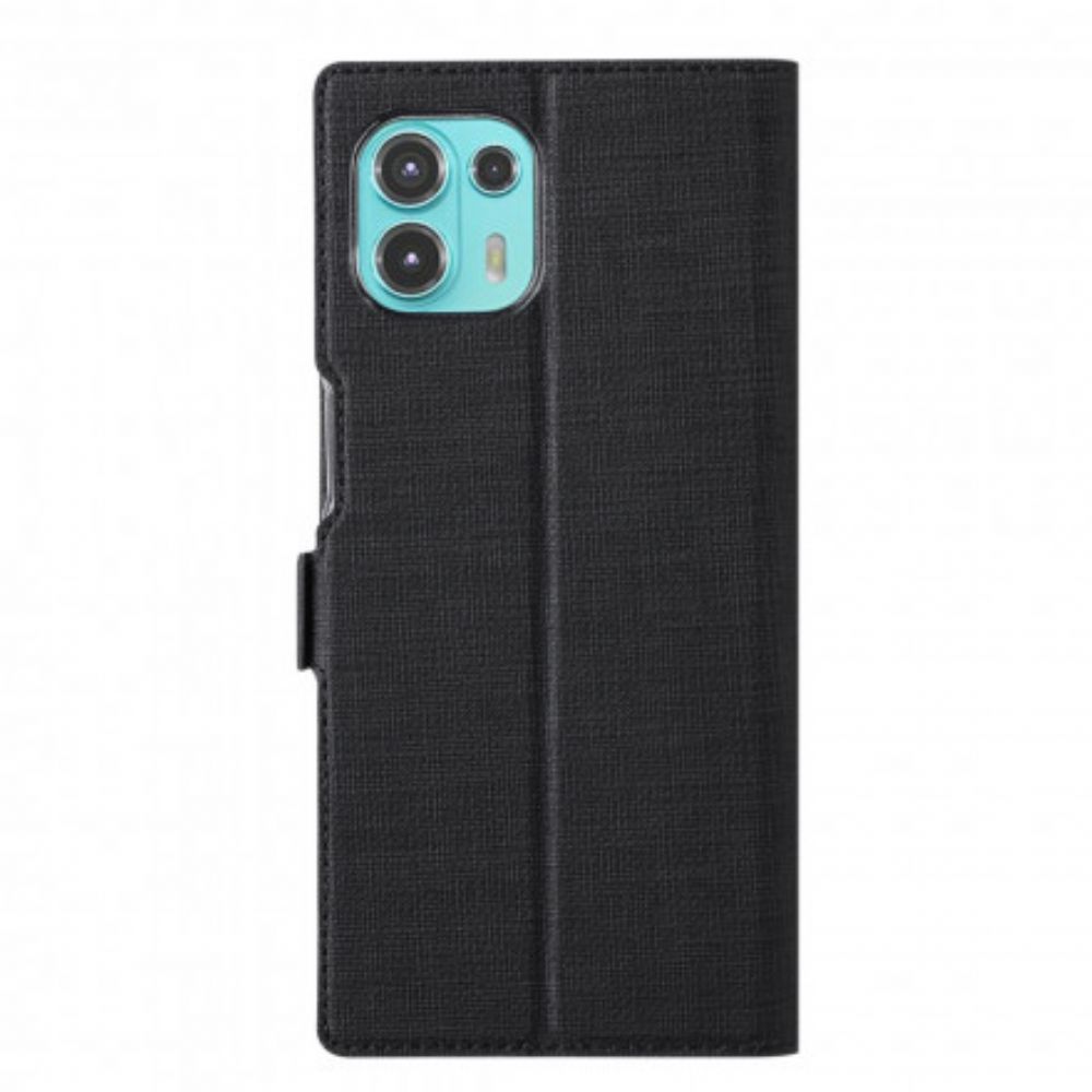 Schutzhülle Für Motorola Edge 20 Lite Flip Case Strukturierter Vili