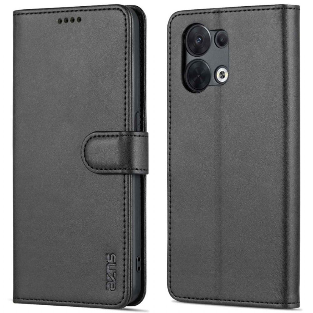 Flip Case Für Oppo Reno 8 Azns-lederstil