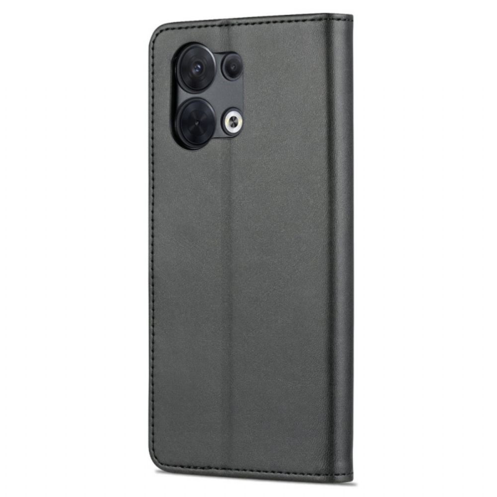 Flip Case Für Oppo Reno 8 Azns-lederstil
