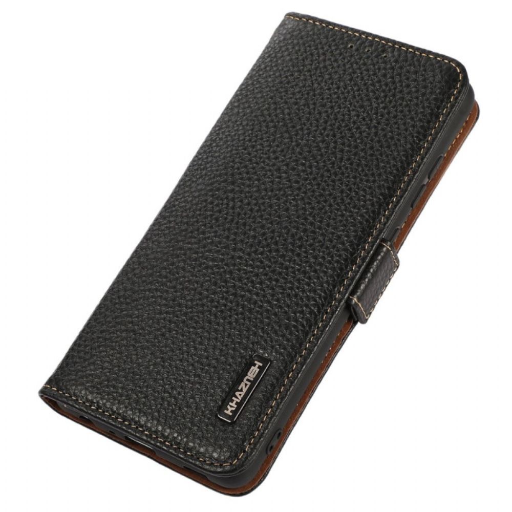 Flip Case Für Oppo Reno 8 Litschi-leder Khazneh Rfid