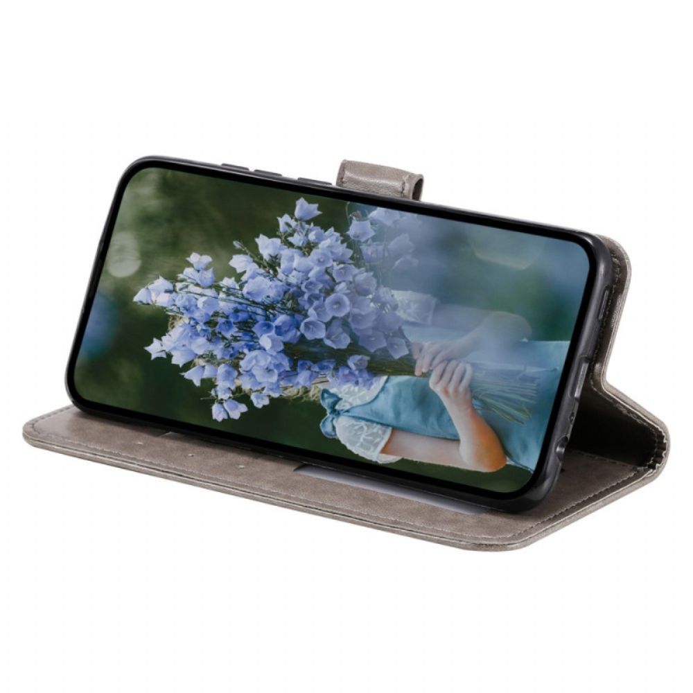 Flip Case Für Oppo Reno 8 Mit Kordel Sonnenriemen-mandala