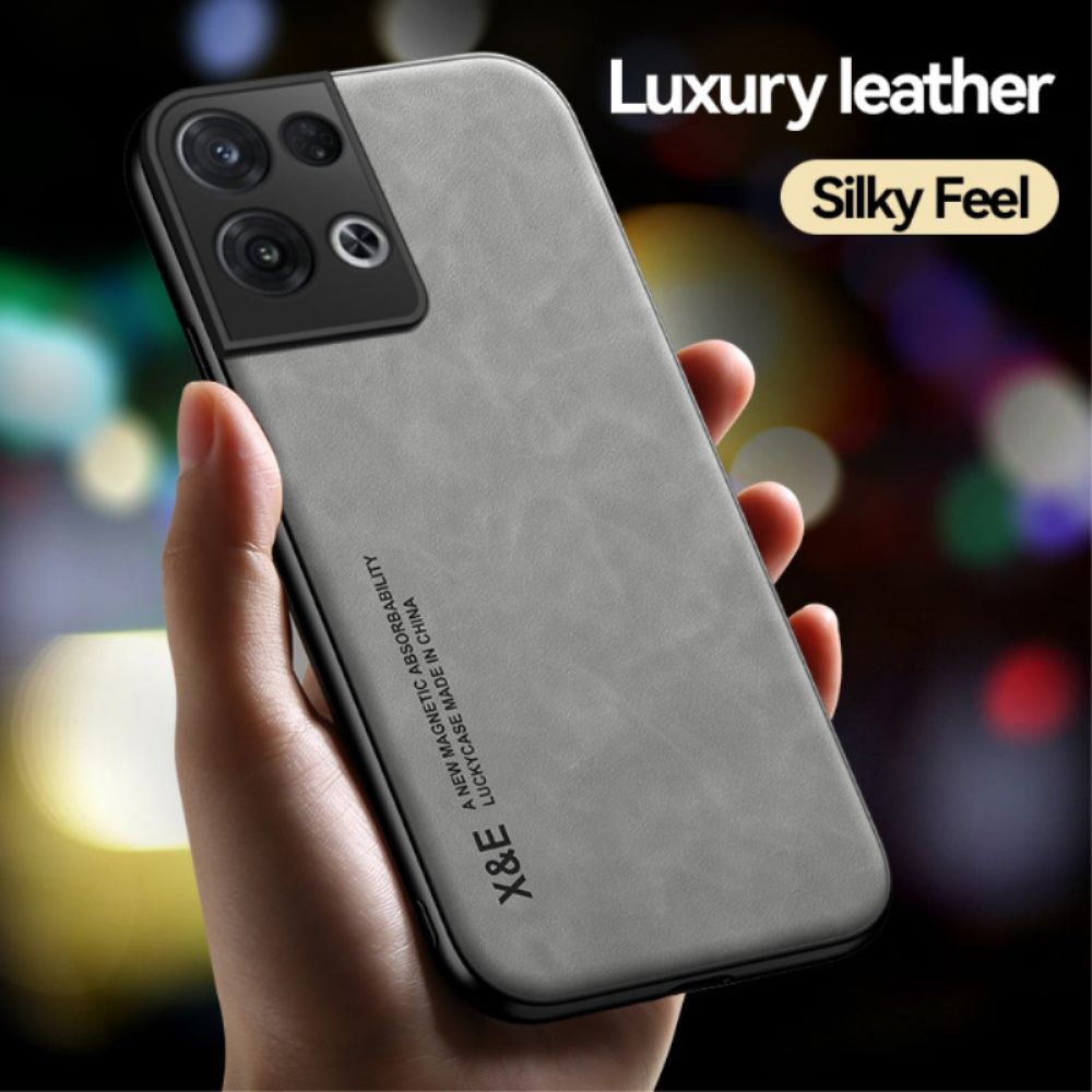 Hülle Für Oppo Reno 8 X&e Ledereffekt
