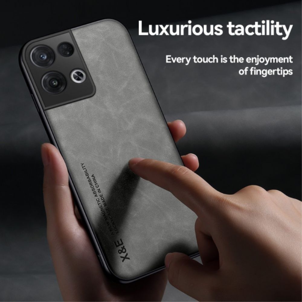 Hülle Für Oppo Reno 8 X&e Ledereffekt