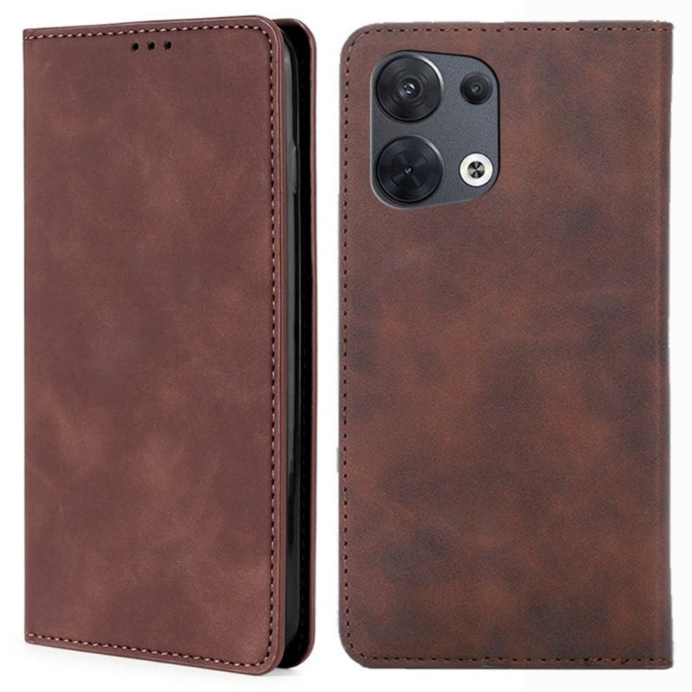 Schutzhülle Für Oppo Reno 8 Flip Case Ledereffekt