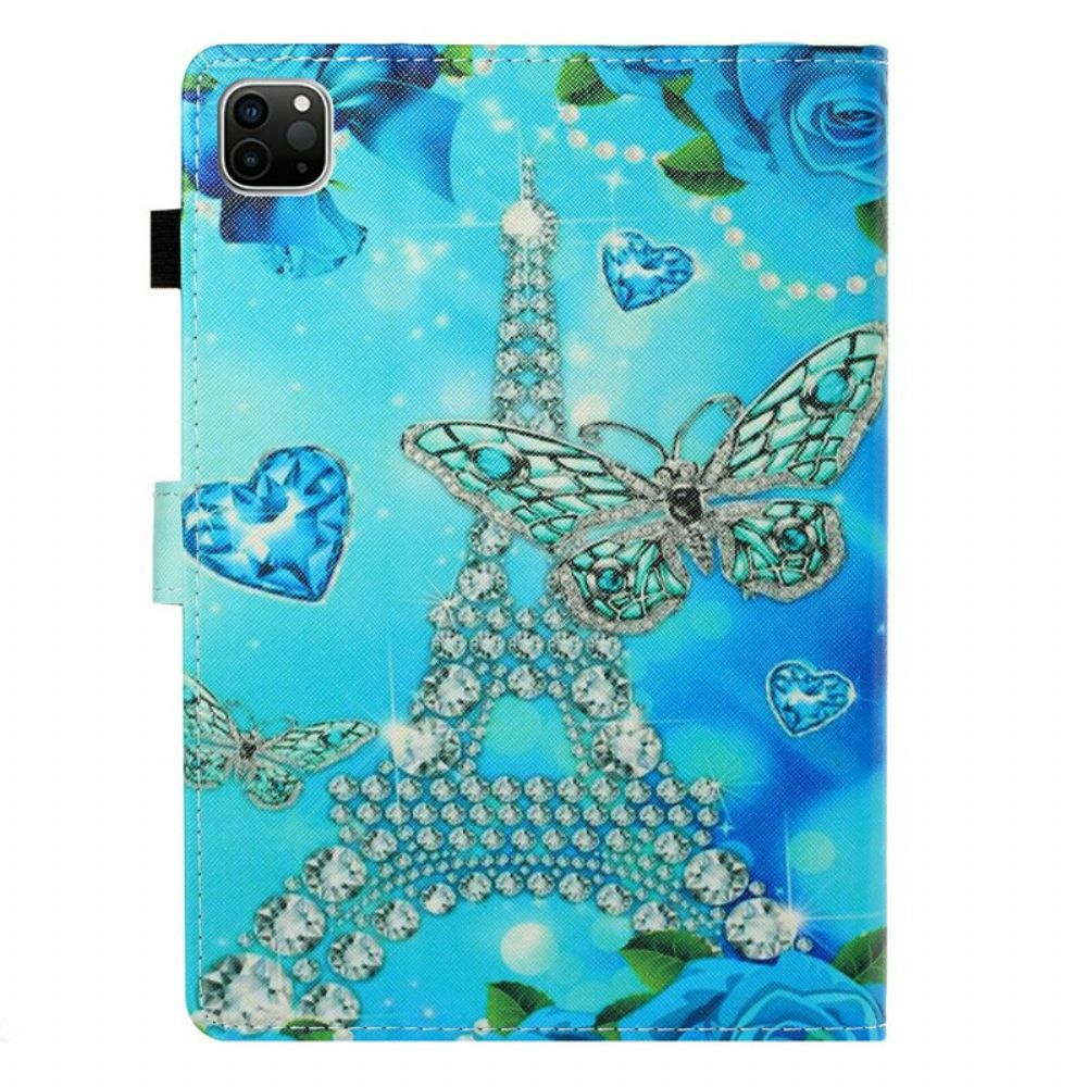 Flip Case Für iPad Air (2024) (2024) / Pro 11" Eiffelturm-diamant
