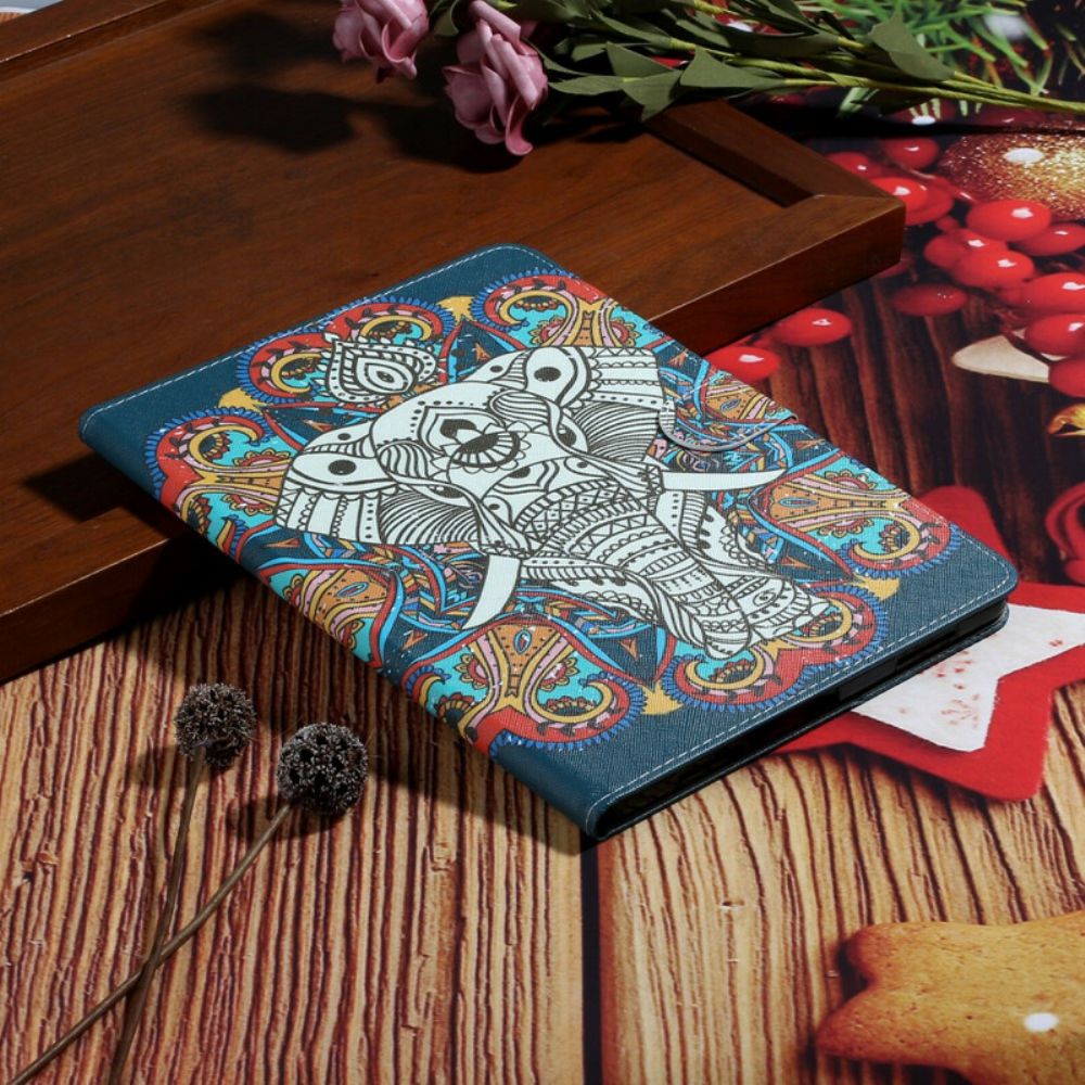 Flip Case Für iPad Air (2024) (2024) / Pro 11" Mehrfarbiger Elefant