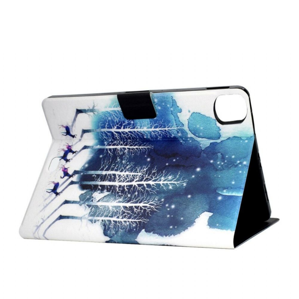 Flip Case Für iPad Air (2024) (2024) / Pro 11" Schneehirsch
