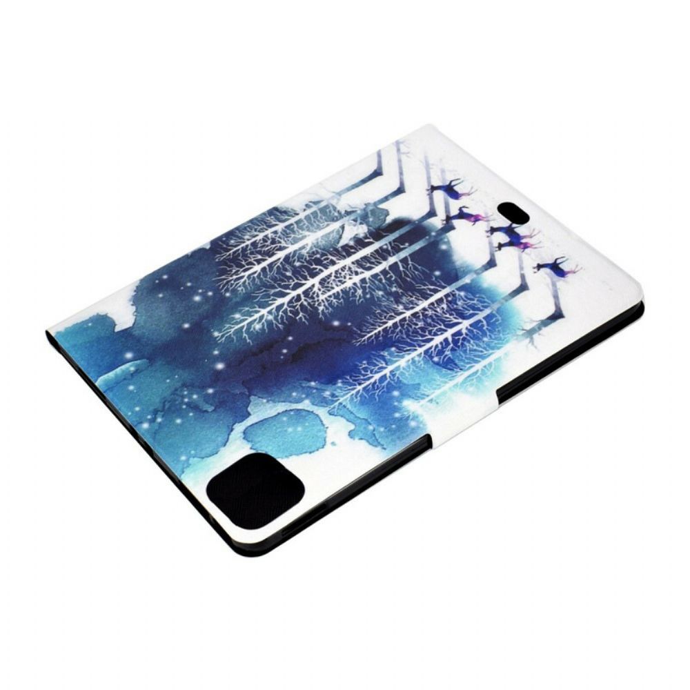 Flip Case Für iPad Air (2024) (2024) / Pro 11" Schneehirsch