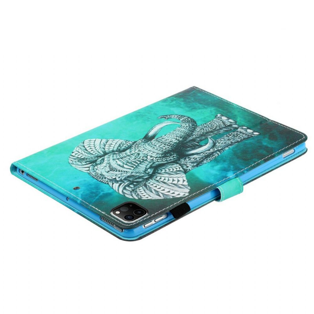 Flip Case Für iPad Air (2024) (2024) / Pro 11" Stammes-elefant