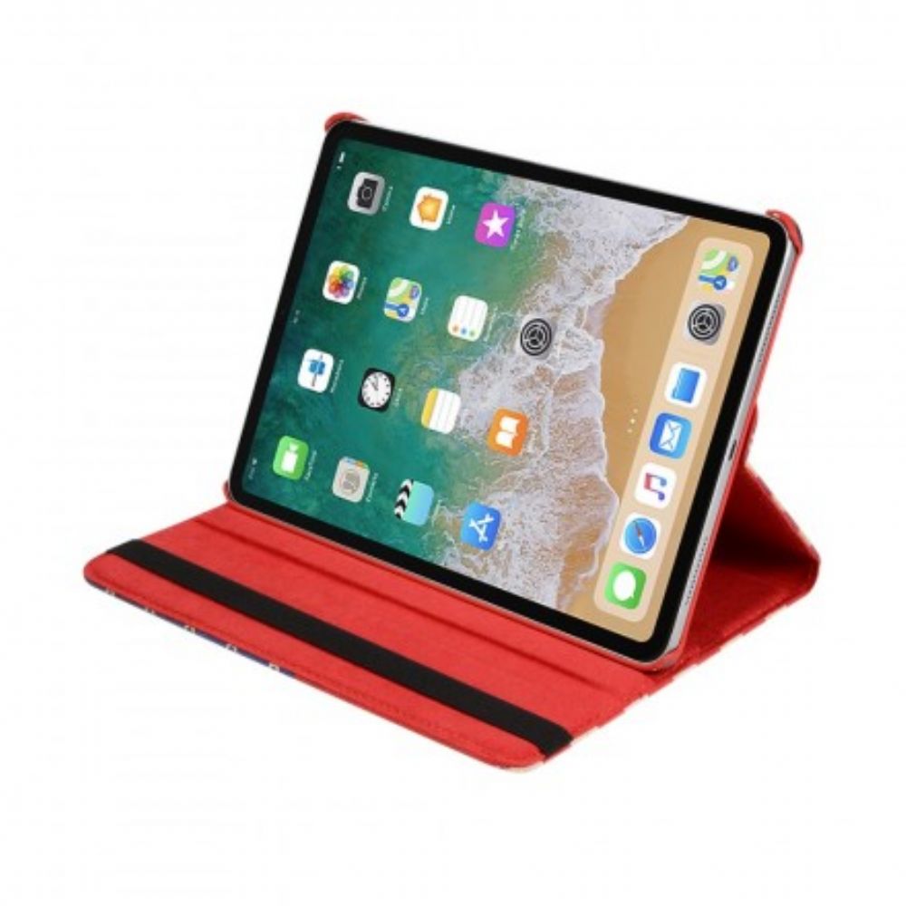 Lederhüllen Für iPad Air (2024) (2024) / Pro 11" Rotierende Amerikanische Flagge