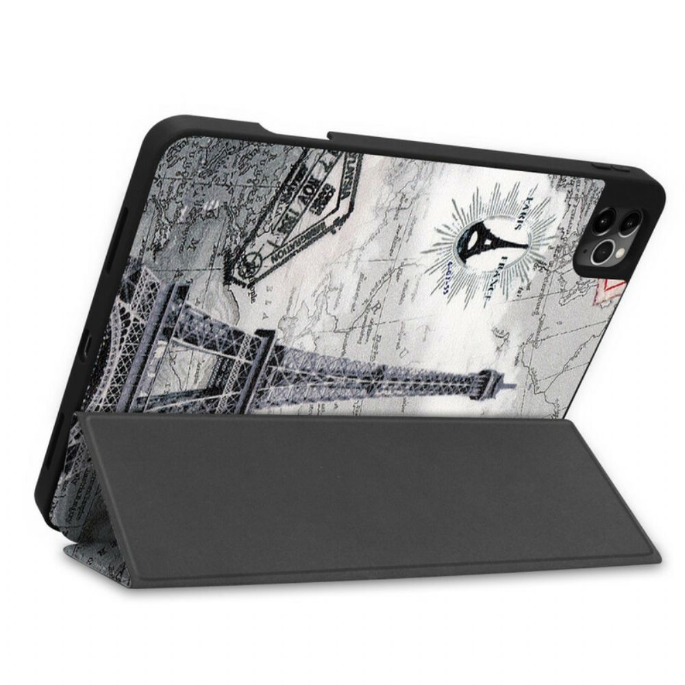 Schutzhülle Für iPad Air (2024) (2024) / Pro 11" Retro-eiffelturm