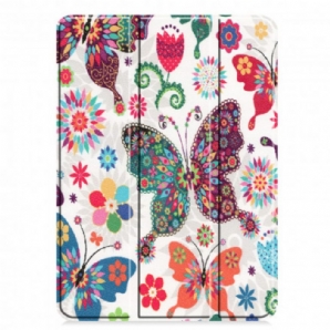 Schutzhülle Für iPad Air (2024) (2024) / Pro 11" Vintage Flower Stifthalter
