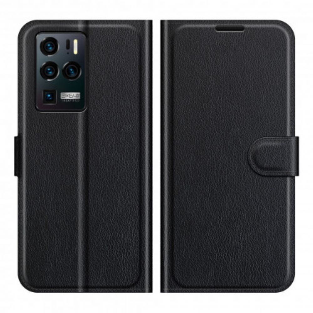 Lederhüllen Für ZTE Axon 30 Ultra 5G Klassisches Litschi-kunstleder