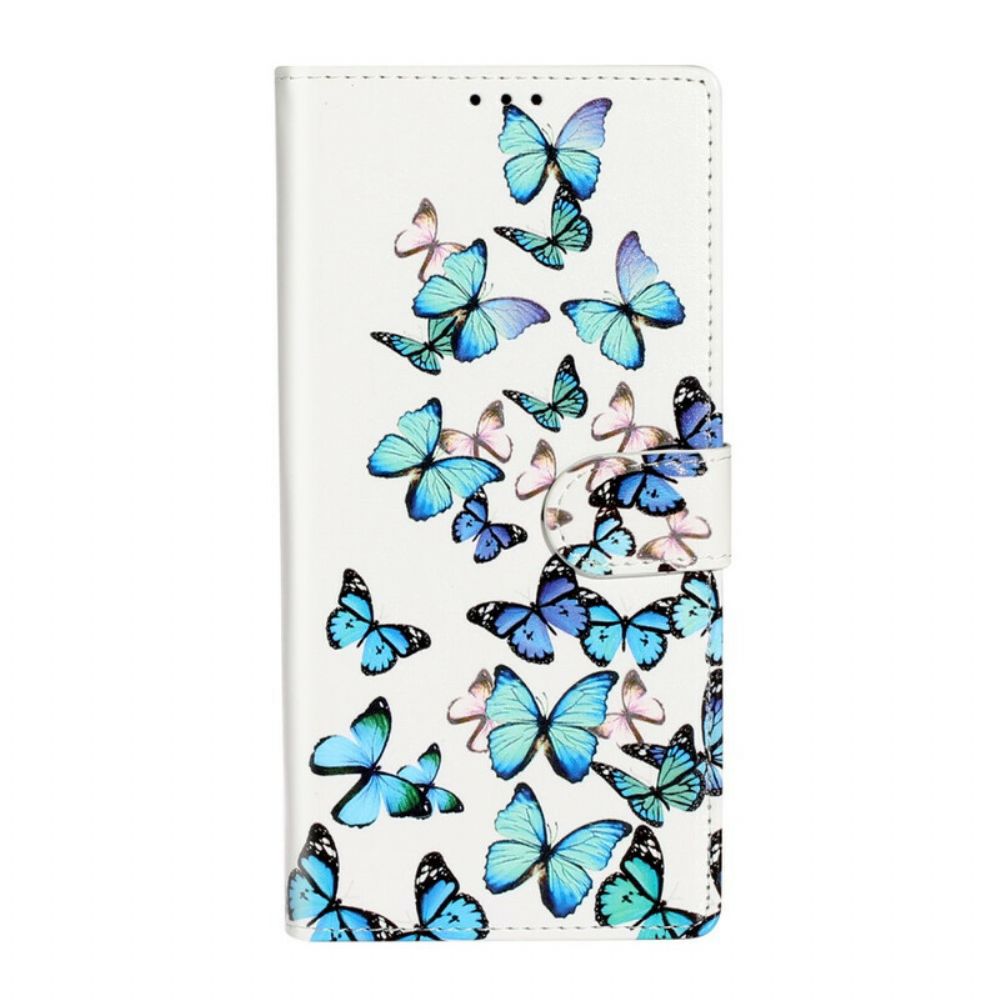 Flip Case Für Samsung Galaxy S20 Plus 4G / 5G Schmetterlings-design
