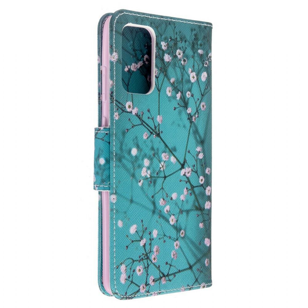 Lederhüllen Für Samsung Galaxy S20 Plus 4G / 5G Blühender Baum