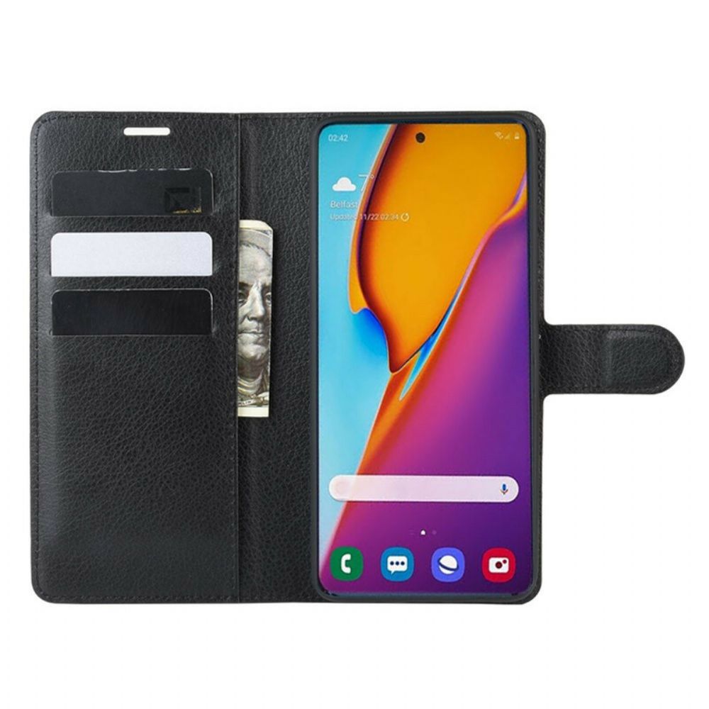 Lederhüllen Für Samsung Galaxy S20 Plus 4G / 5G Klassisches Litschi-kunstleder