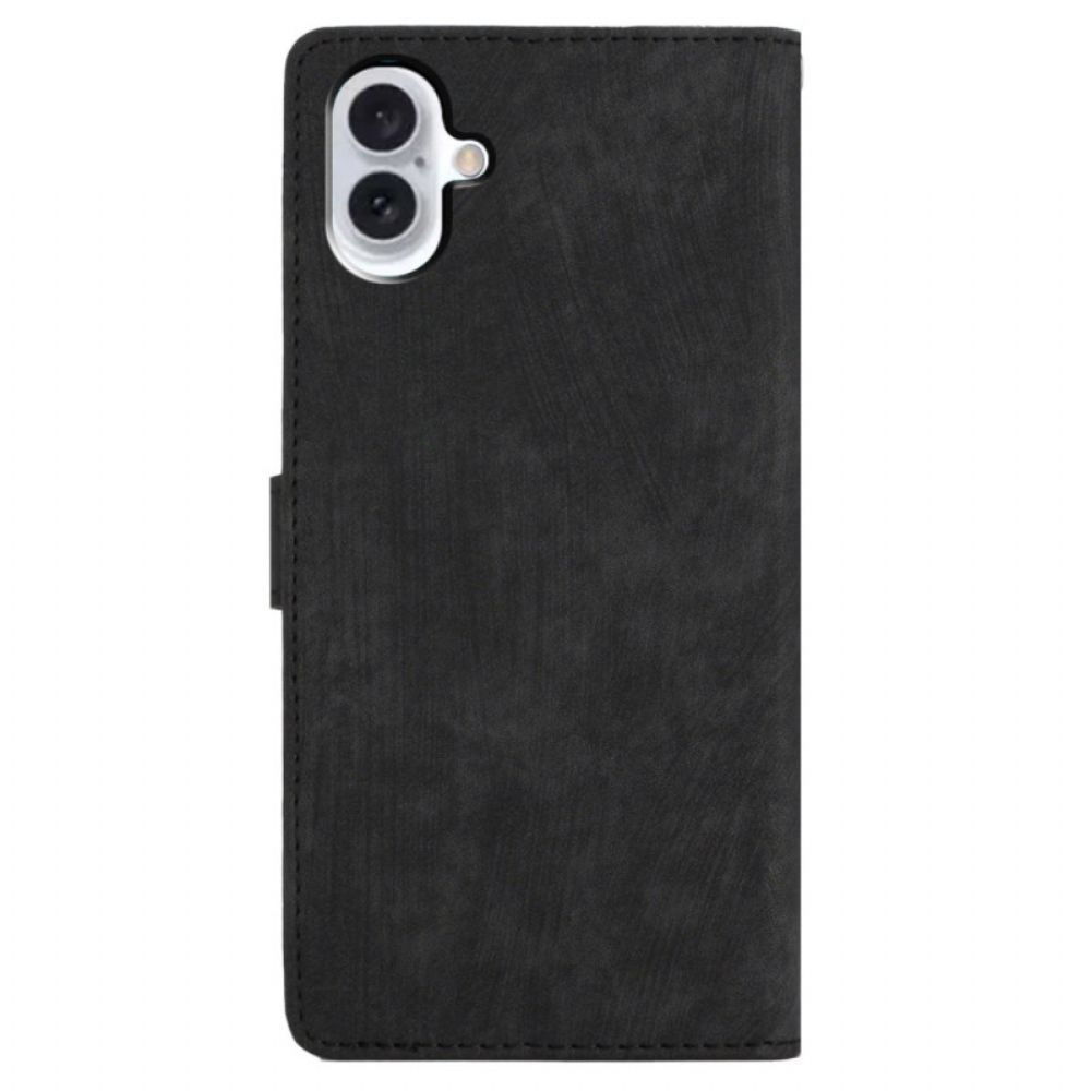Lederhüllen iPhone 16 Handyhülle Wildledereffekt
