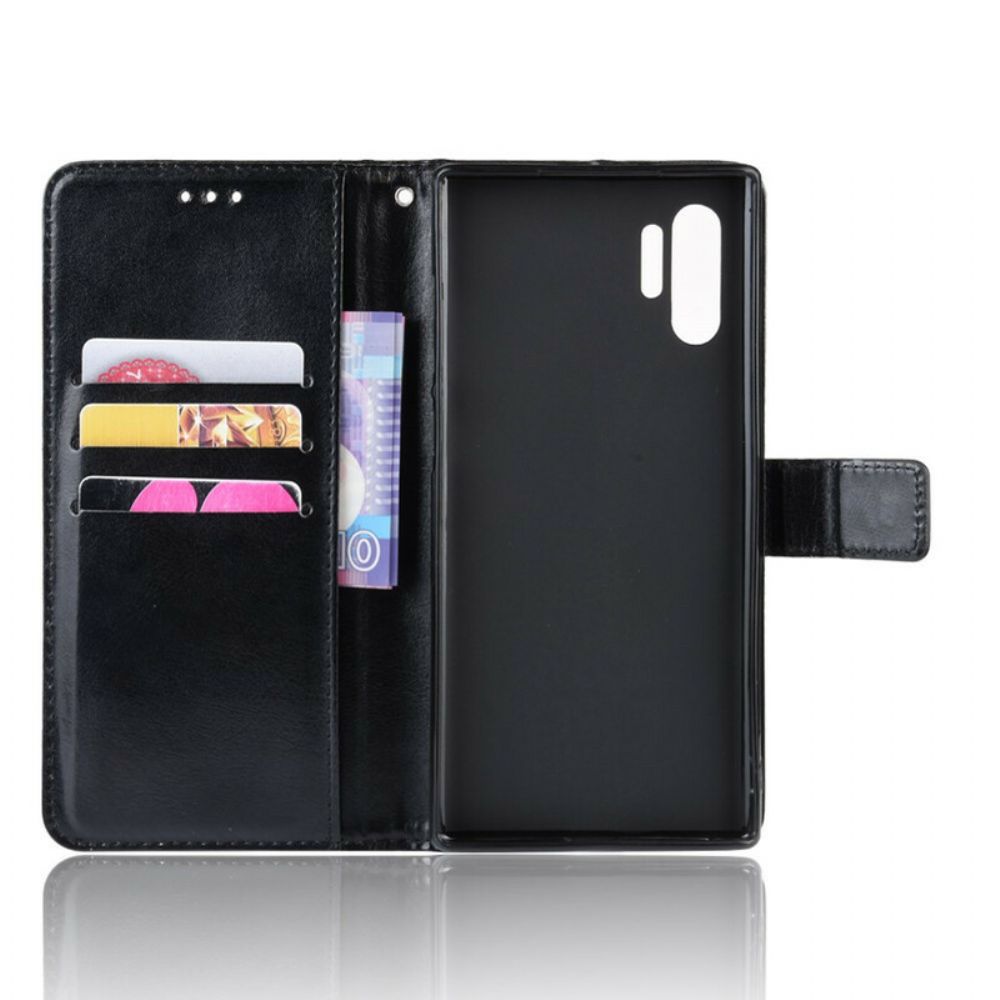 Flip Case Für Samsung Galaxy Note 10 Plus Auffälliges Kunstleder