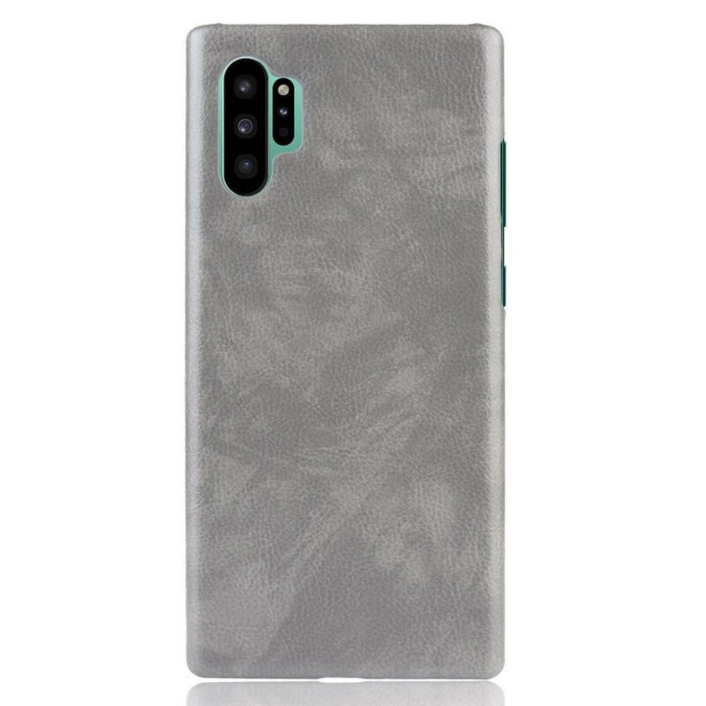 Hülle Für Samsung Galaxy Note 10 Plus Klassischer Litschi-leder-effekt