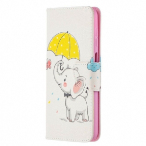 Flip Case Für Samsung Galaxy A12 / M12 Elefantenbaby