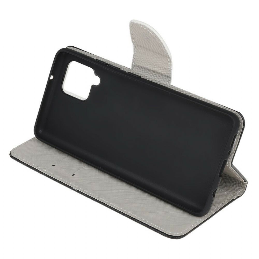 Flip Case Für Samsung Galaxy A12 / M12 Militärische Tarnung