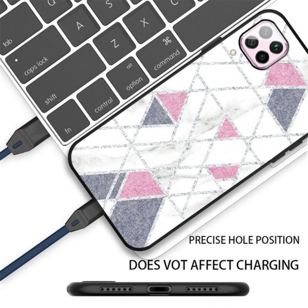 Handyhülle Für Samsung Galaxy A12 / M12 Glitzermarmor