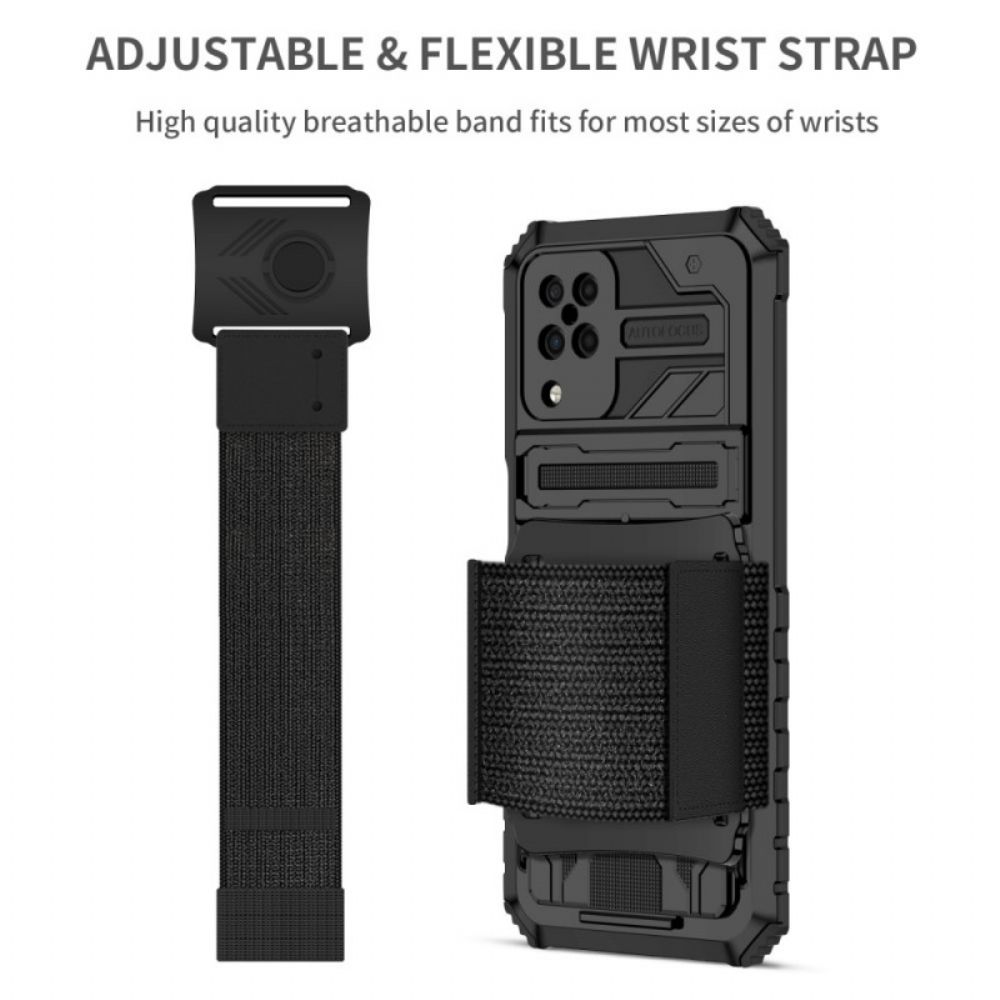 Handyhülle Für Samsung Galaxy A12 / M12 Steckkartenhalter Und Ständer
