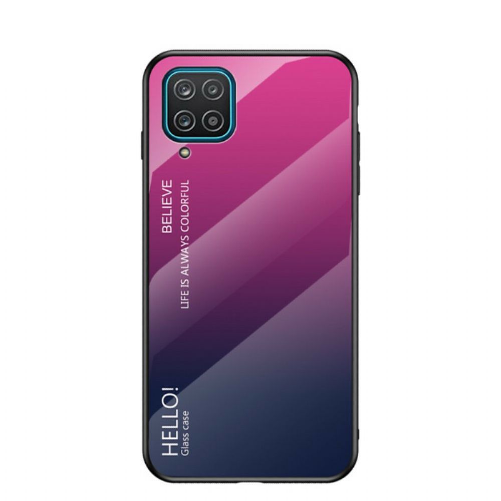Hülle Für Samsung Galaxy A12 / M12 Hallo Panzerglas