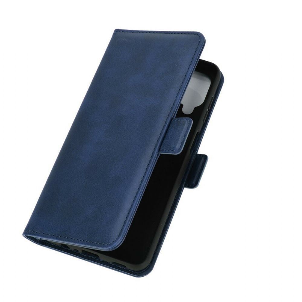 Lederhüllen Für Samsung Galaxy A12 / M12 Flip Case Doppelklappe