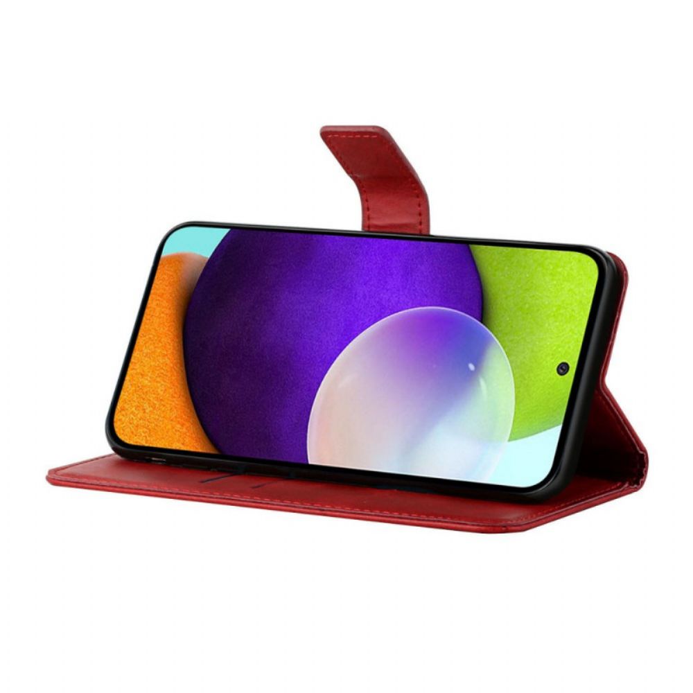 Lederhüllen Für Samsung Galaxy A12 / M12 Geo X Design Lederstil