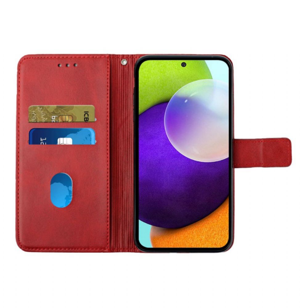 Lederhüllen Für Samsung Galaxy A12 / M12 Geo X Design Lederstil
