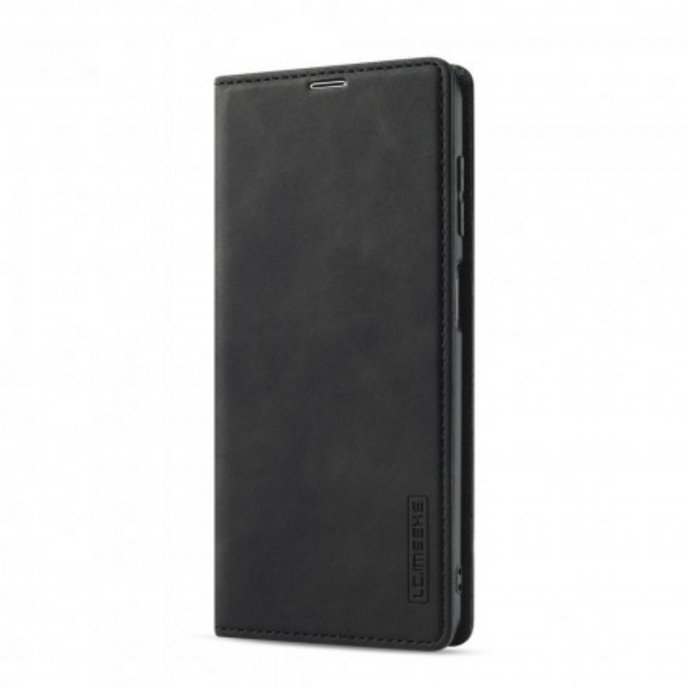 Schutzhülle Für Samsung Galaxy A12 / M12 Flip Case Lc.imeeke Ledereffekt