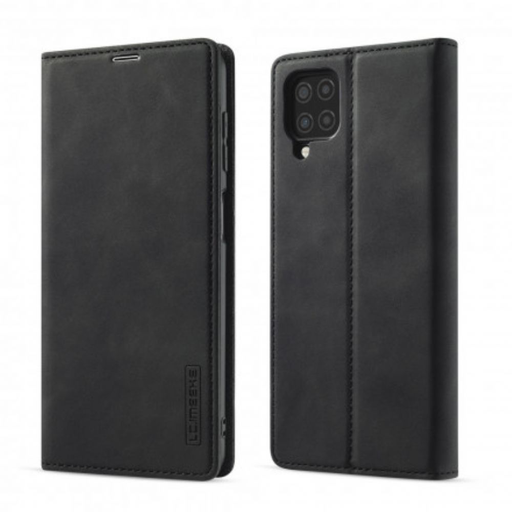 Schutzhülle Für Samsung Galaxy A12 / M12 Flip Case Lc.imeeke Ledereffekt