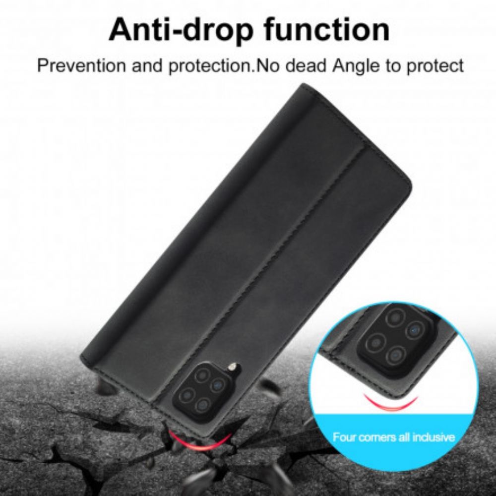 Schutzhülle Für Samsung Galaxy A12 / M12 Flip Case Lc.imeeke Ledereffekt