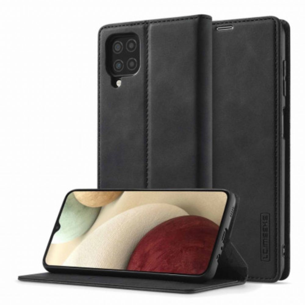 Schutzhülle Für Samsung Galaxy A12 / M12 Flip Case Lc.imeeke Ledereffekt